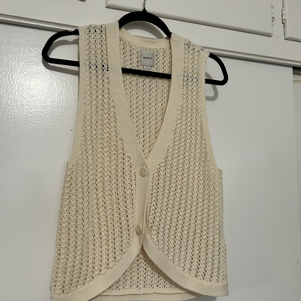 Maeve Anthropologie Knit Crochet Boho Festival Coastal Size Large - Picture 4 of 6